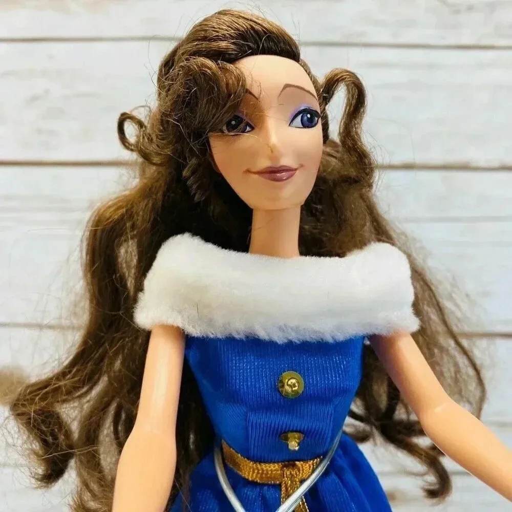 DISNEY MEGARA HERCULES Fashion Barbie Doll Long Brunette Blue Gown 12